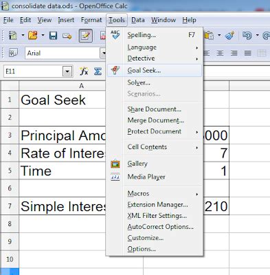 Class 10 IT | Chapter - Spreadsheet | Topic - Goal Seek & Solver Open ...