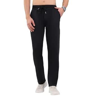 Buy Monte Carlo Men Regular Fit Solid Elasticated Mid Rised Lower ...