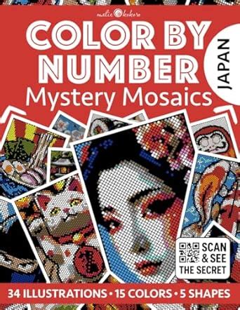Color by Number: Japan [Premium Print] Mystery Mosaics Coloring Book ...