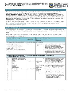 RHD Sanctions Compliance Assessment - uq edu Doc Template | pdfFiller
