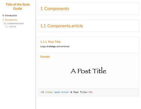 Image result for CSS Style Guide Example
