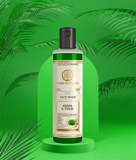 Khadi Natural Neem & Tulsi Face Wash Anti-Acne Deep Cleansing (210ml)