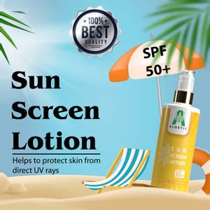 ALOETIC Sunscreen - SPF 50+ PA+ SUN SCREEN LOTION + SPF 50+ DIRECT SUN ...