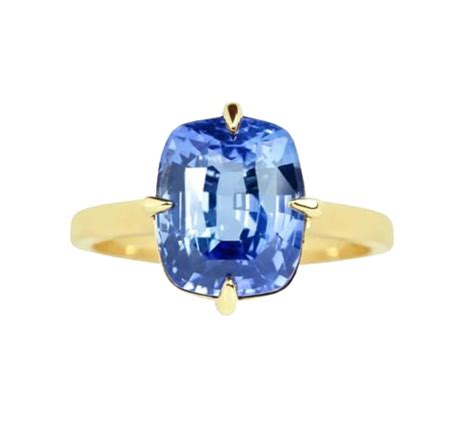 Buy Alaska Gems Gallery Kashmiri Blue Sapphire Neelam Stone Solitaire ...