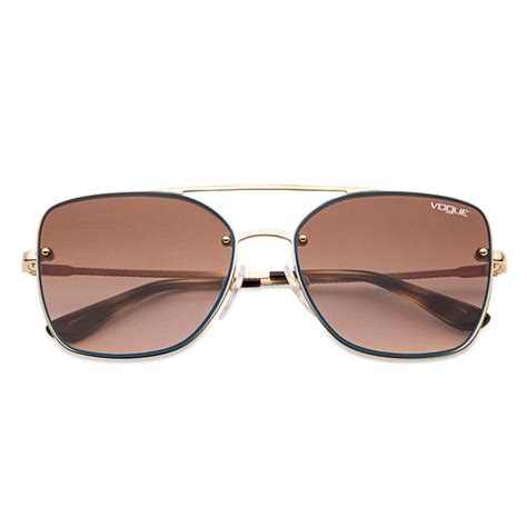 Shop online for Vogue VO4112 Large (Size-56) Gold Sky Blue Tortoise ...