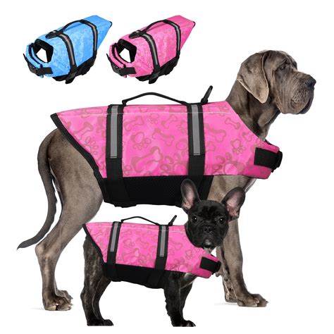NEWEEN Dog Life Jacket for Small Medium and Large Dogs, Reflective and ...