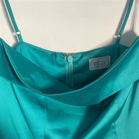 Oh Polly Women's Blue Dress | Depop