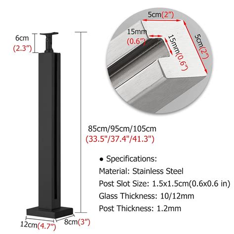 ZAQY Indoor Stairs Glass Railing Posts with Glass India | Ubuy