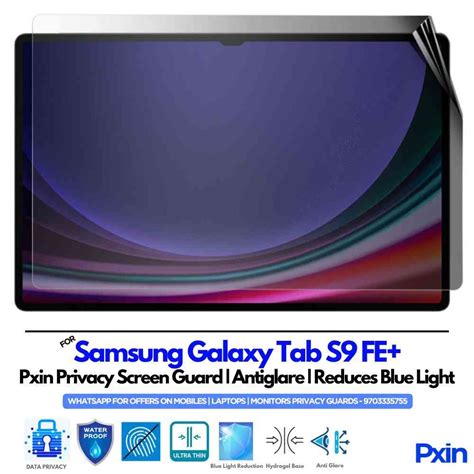 Samsung Galaxy Tab S9 FE+ - 4-Way 360?? Privacy Screen Guard | Anti-Spy ...