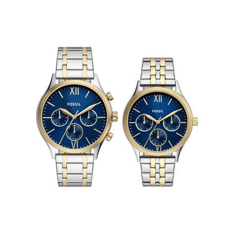 Buy Fossil Fenmore Multicolor Quartz Stainless Steel Watch BQ2900SET at ...
