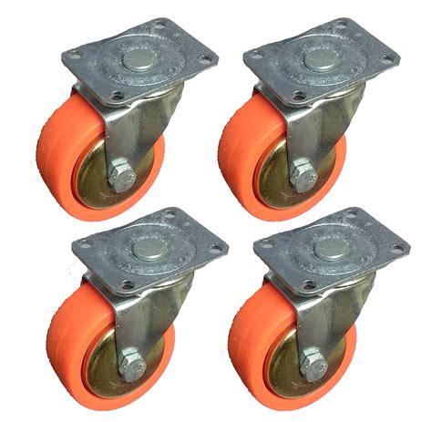 HYDUR Metal Castor SINGLE Wheel for Center Table/100kg Load Capacity ...