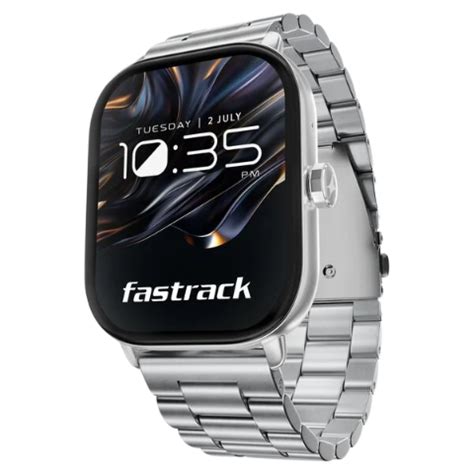 Fastrack Radiant FX2 Luxury Metal Smartwatch with largest 5.1 AMOLED D ...