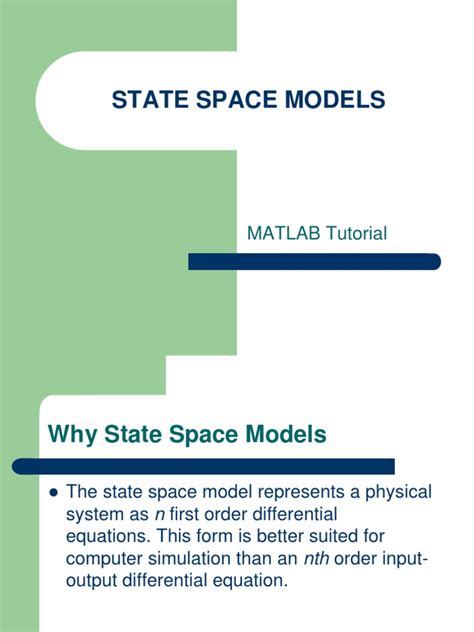 State Space Model MATLAB Course 的图像结果