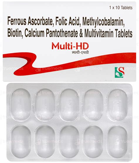 Multi Hd Tablet 10 - Uses, Side Effects, Dosage, Price | Truemeds