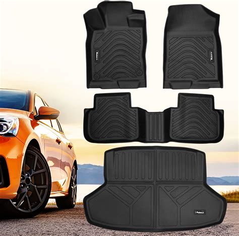Floor Mats & Trunk Mat Set Compatible for Honda Civic 2022-2025 All ...