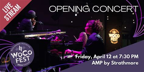WoCo Fest 2024 Evolve: Opening Concert Livestream, April 12 2024 ...
