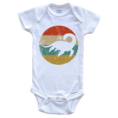 Buy Loch Ness Monster Vintage Retro Nessie Circle Icon Baby Onesie ...