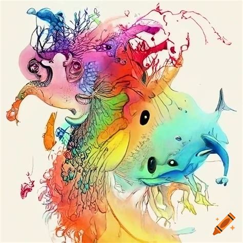 Illustration representing the concept of evolution on Craiyon