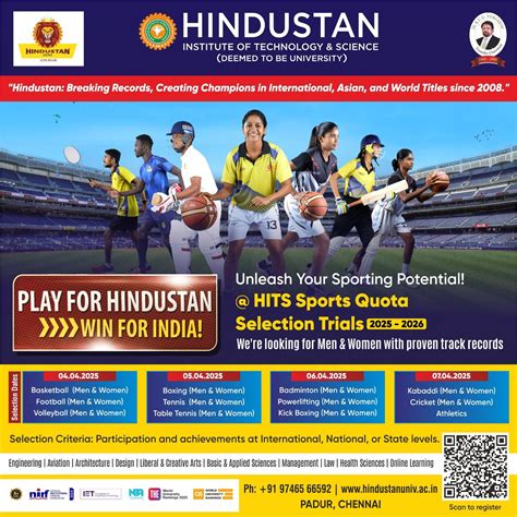 Selection Trials at Hindustan Institute of Technology and Science (HITS ...