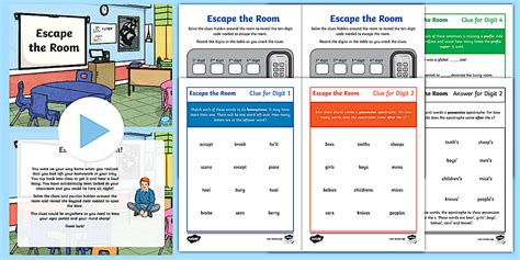 LKS2 English Escape the Room Game - Cool English Games