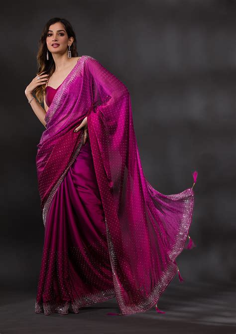 Wine Saree - Buy Wine Colour Saree Online At Best Prices – Koskii