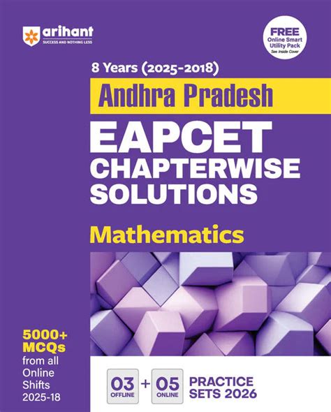 Arihant Andhra Pradesh EAPCET Mathematics Chapterwise Solutions | 8 Ye ...