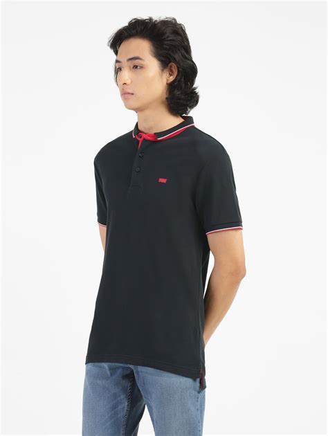 Men's Black Polo Collar T-Shirt – Levis India Store