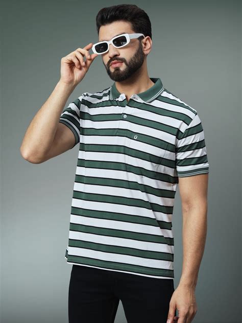 Men Striped Polo – Uniberry
