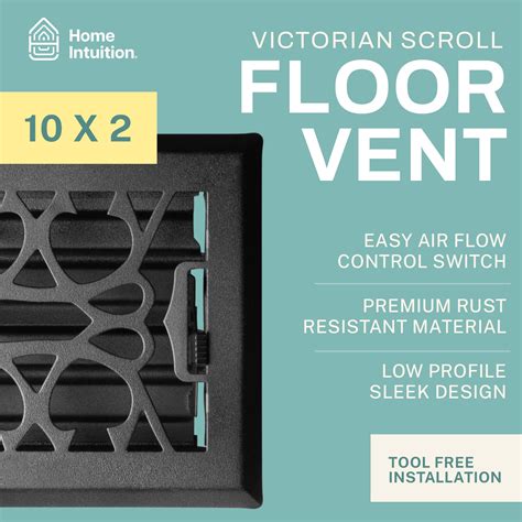 Snapklik.com : 2 Pack Victorian Scroll 2x10 Inch Decorative Floor ...