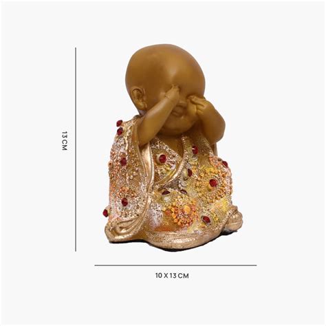 Buy VEDAS Mystical Indian Polyresin Baby Monk Figurine from Vedas at ...
