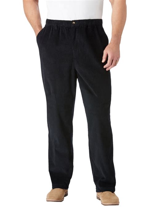 KingSize Men's Big & Tall Knockarounds Full-Elastic Waist Pants In ...