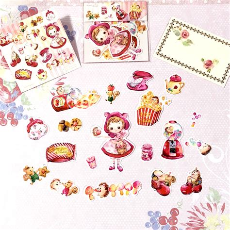 再販☆LB20 lillybloom 【All About the Red】 透明PVC ステッカー | cherish365_zakka