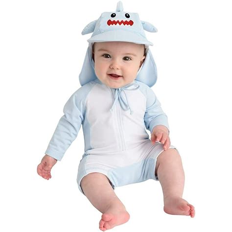 Cuddle Club One-Piece Baby Swimsuit UPF 50+ Infant Sunscreen Baby Beach ...