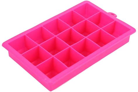 Buy Party-Hut Ice Cube Mold Square Shape Silicone Ice Tray Fruit Ice ...