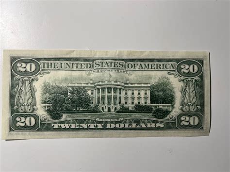 Series 1981 A Misalignment Error $20 Dollar Bill Washington D.C. issued ...