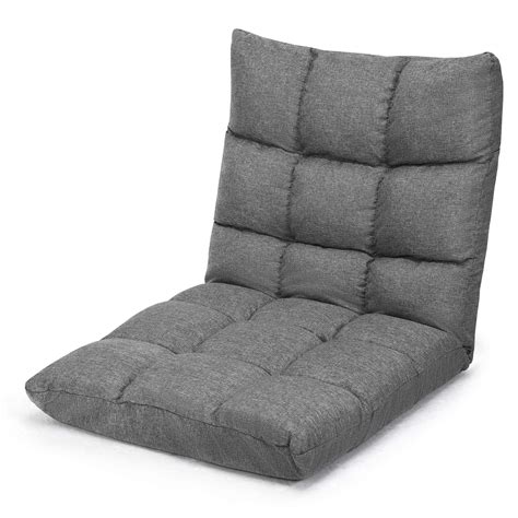 Buy Giantex Adjustable Floor Gaming Sofa Chair 14-Position Cushioned ...
