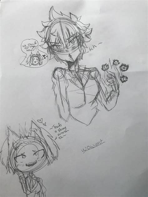Female version of bakugou and kirishima by wowiemt on DeviantArt