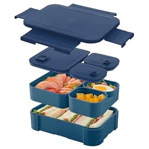 Buy YELONA Bento Lunch Box - 1100 ML for Adults & Kids | 3 Compartment ...