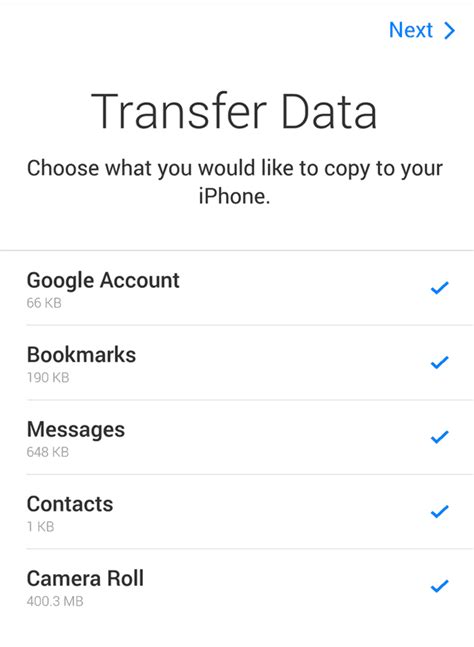 Image result for How to Move Data From Android to iOS