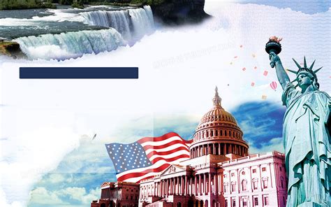 美国旅游风景宣传广告背景背景图片素材免费下载_熊猫办公