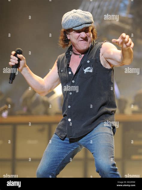 SUNRISE, FL - DECEMBER 20: Brian Johnson of AC/DC perform at the Bank ...