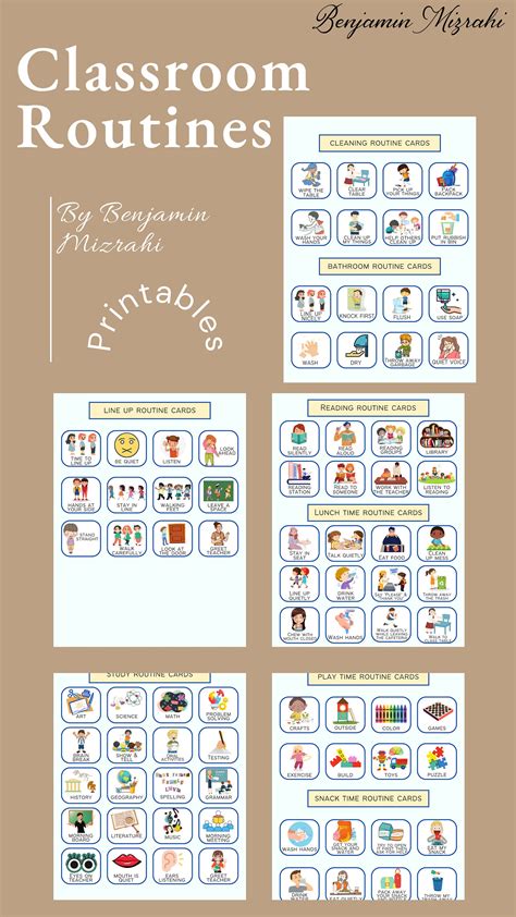 Classroom Routine Cards I Visual Schedule Cards Toddler Preschool ...