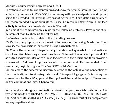 Electronics Combinational Circuits Practice Problems 的图像结果