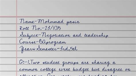Negotiation Strategy for Student Groups: Leadership & Budget Allocation ...