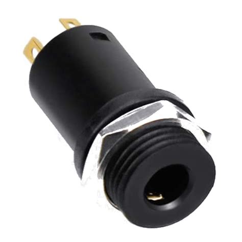 Probots 3.5mm Mini Stereo Female Jack 4 Pin Socket with Nut Panel Mount ...