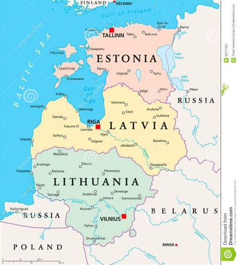 Image result for Baltics Map