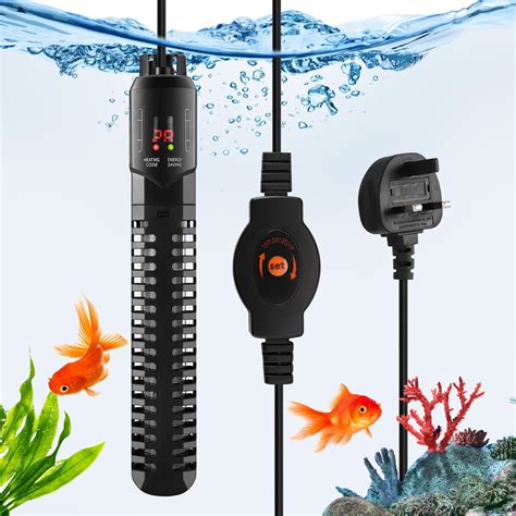 HuuppHip Fish Tank Heater, 500W Aquarium Heater with Intelligent LED ...