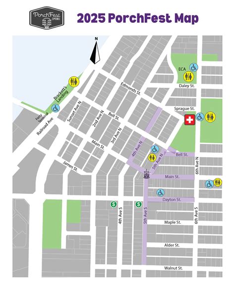 2025 MAP – PorchFest Edmonds
