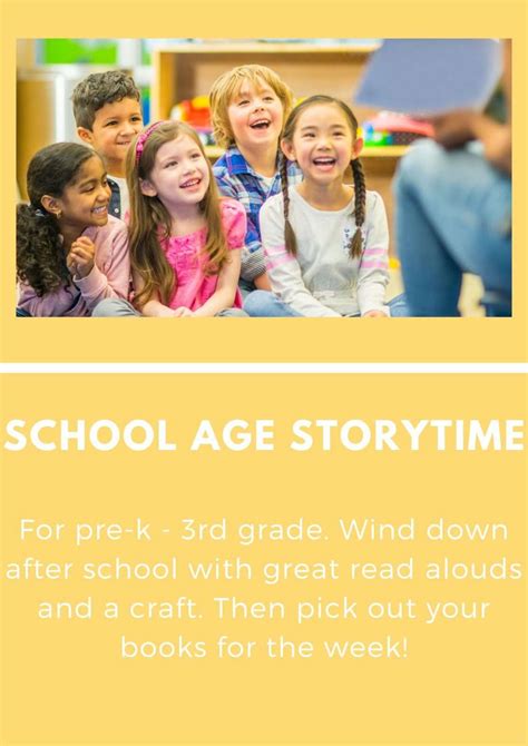 School Age Storytime (PreK - Grade 3) - Seacoast Kids Calendar