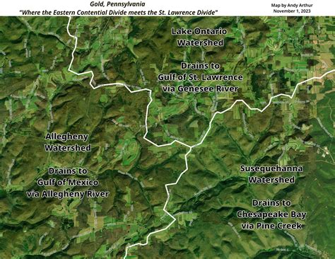 Eastern Continental Divide Pennsylvania Blue View How Many